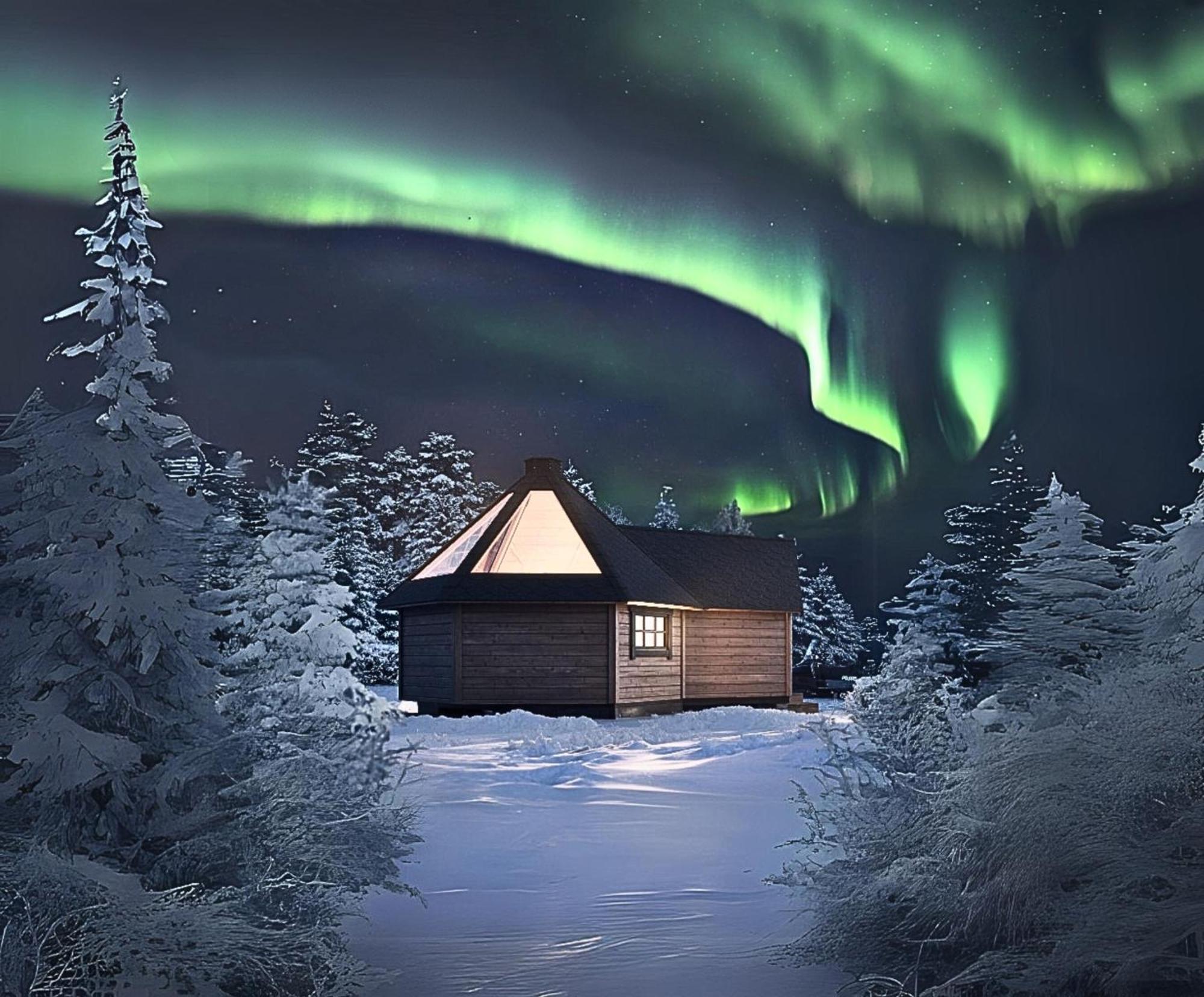 הוילה קאליקס Skog Aurora Igloos מראה חיצוני תמונה